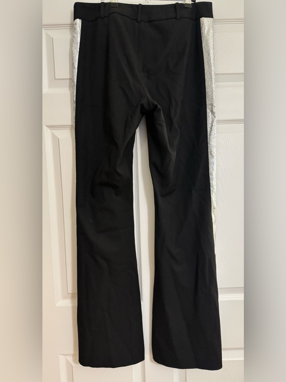 NWT Smythe Tuxedo Stripe Bootcut Pants Black Silver Size 12/31 - originally $475 - Picture 5 of 7